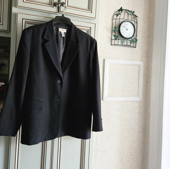 Talbots women’s black single breasted career wear blazer. size 20 - Picture 8 of 13